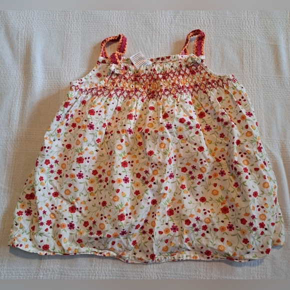 Gymboree girls size 6 Fiesta Del Sol tank top, crocheted straps, VGUC - Picture 1 of 4